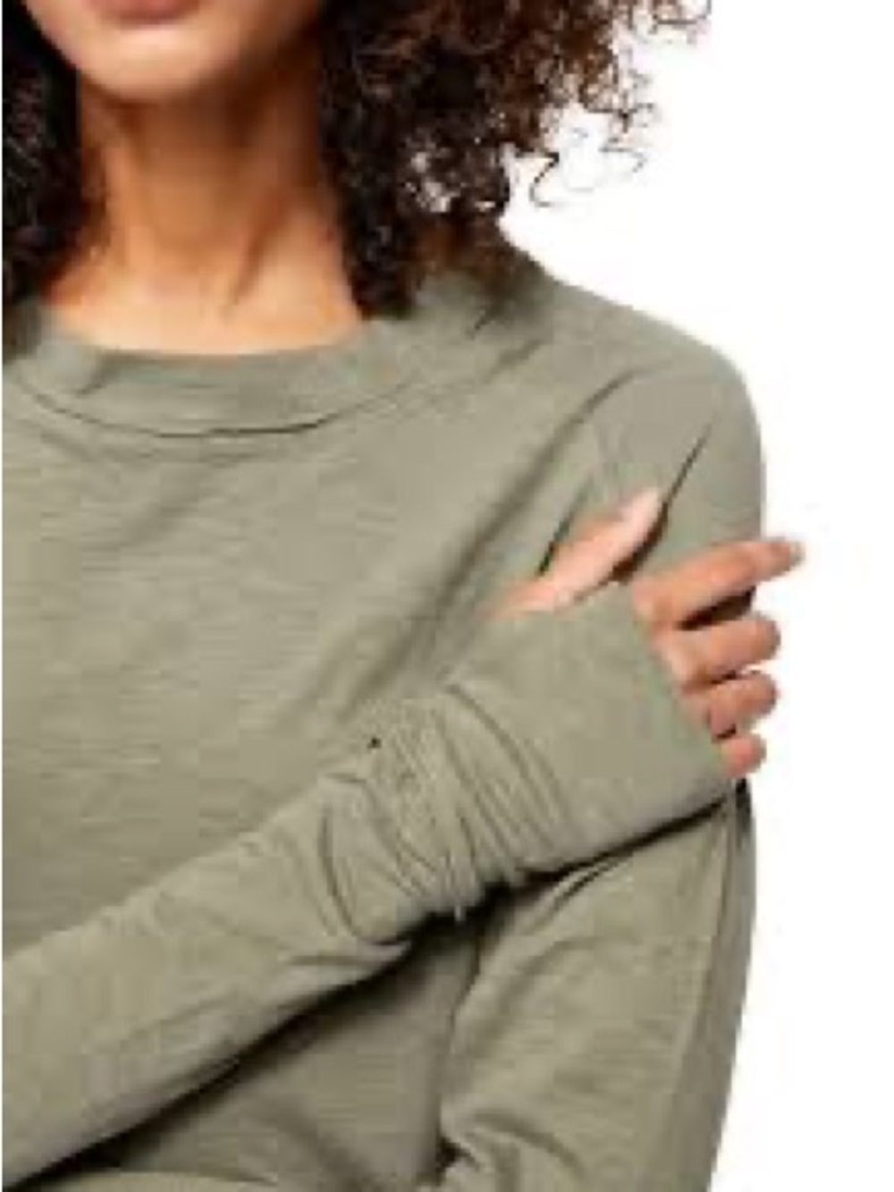 Target Women's Long-Sleeve Pullover Sweatshirt - Sage Green